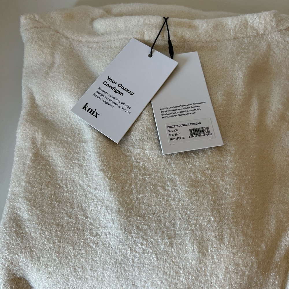 Knix Cozzzy Lounge Cardigan-Ivory - Picture 8 of 8